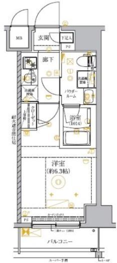 RELUXIA GRANDE横濱吉野町 (リルシアグランデ横濱吉野町) 4階 間取り図
