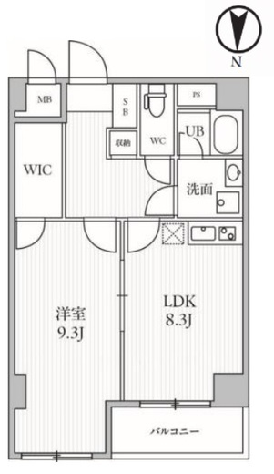 THE PALMS三鷹Ⅰ (ザ・パームス三鷹1) 201 間取り図