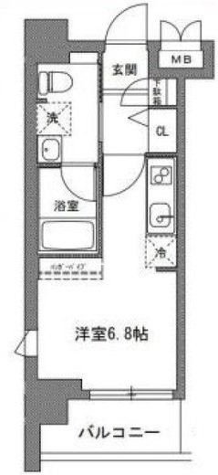 TLRレジデンス川崎大師 1004 間取り図