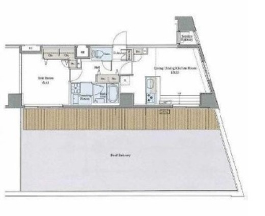 LUXENA HEIWADAI (ラグゼナ平和台) 801 間取り図