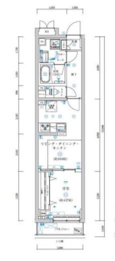 TRADIS赤塚 203 間取り図