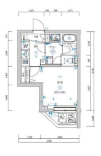 TRADIS赤塚 401 間取り図