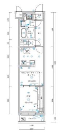 TRADIS赤塚 216 間取り図