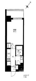 プライマル勝どき 405 間取り図