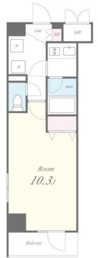 ROOTs Otsuka (ルーツ大塚) 1001 間取り図