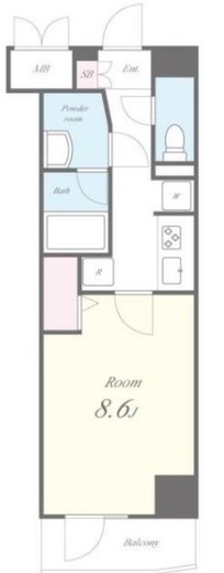 ROOTs Otsuka (ルーツ大塚) 1102 間取り図