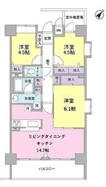 ブリリアントヨス 911 間取り図