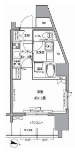 センテニアル王子神谷 2階 間取り図