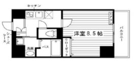 レジディア国立Ⅱ 7階 間取り図