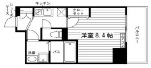 レジディア国立Ⅱ 10階 間取り図