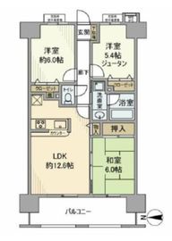 ライオンズステージキャピタルイースト 2階 間取り図