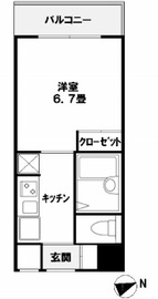 コンフォリア芝浦キャナル 706 間取り図