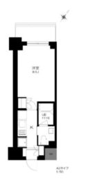 プライマル勝どき 913 間取り図