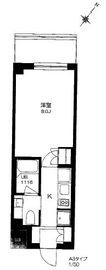 プライマル勝どき 914 間取り図