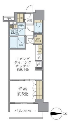 シティハウス千代田外神田 4階 間取り図