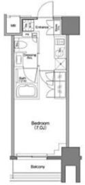 ザ・パークハビオ横浜白楽 410 間取り図