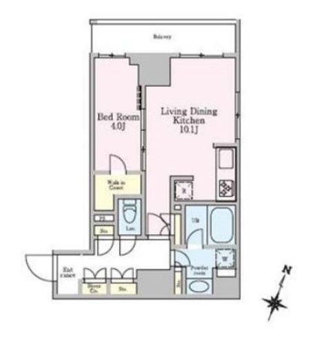 レジディア池上2 405 間取り図