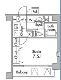 プライムアーバン南烏山 107 間取り図
