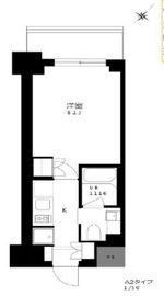 プライマル勝どき 810 間取り図