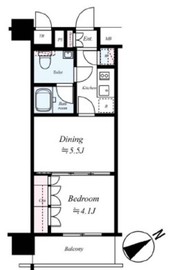 ラグジュアリーアパートメント横浜黄金町 5階 間取り図