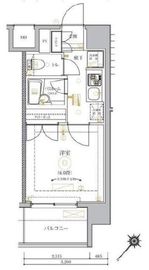 MAXIV関内 (マキシヴ関内) 6階 間取り図