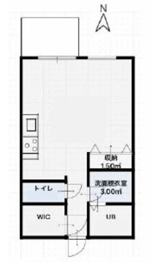 ピアース自由が丘レジデンス 3階 間取り図