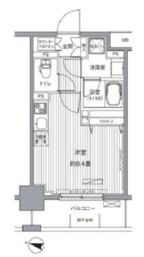 センテニアル王子神谷 5階 間取り図