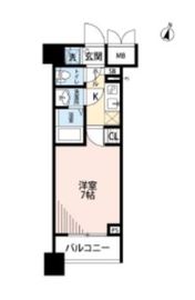 ガラ・ステーション岩本町North 6階 間取り図