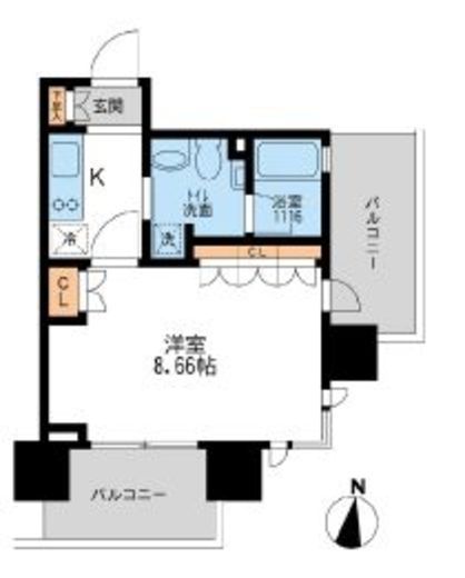 アーデン清澄白河 205 間取り図