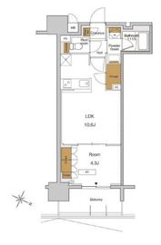 RJRプレシア東十条ガーデン 222 間取り図