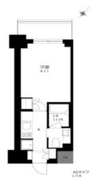 プライマル勝どき 714 間取り図