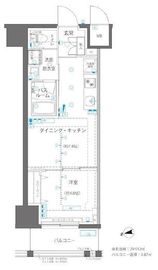 ZOOM浅草WEST 6階 間取り図