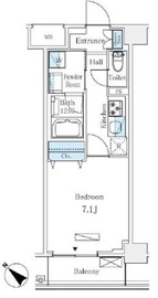 LUMICITY月島 802 間取り図
