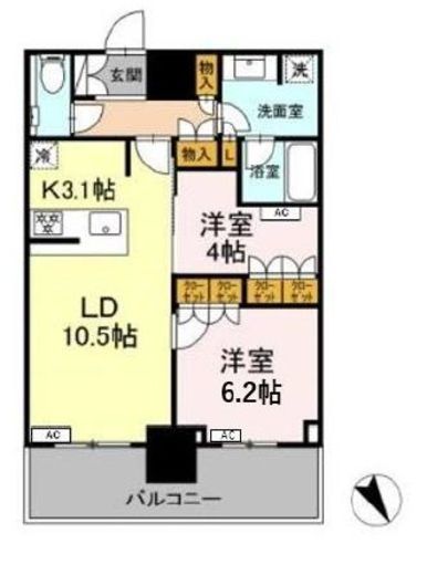 THE TOWER JUJO (ザ・タワー十条) 7階 間取り図