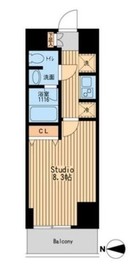 プルス上十条 206 間取り図