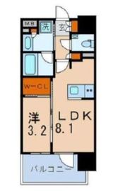 クリオ市谷柳町 4階 間取り図