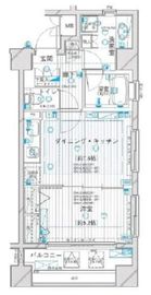 ダイナシティ文京根津 8階 間取り図