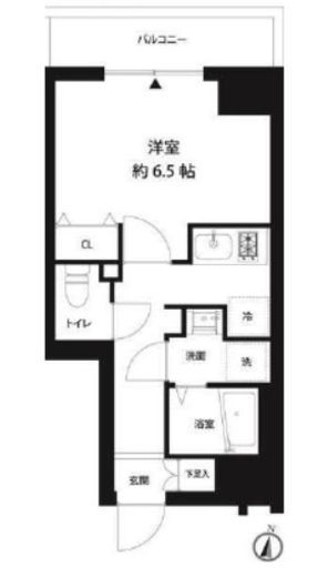 コスモリード錦糸町 701 間取り図