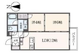 グローベル東高円寺レスティアーナ 2階 間取り図