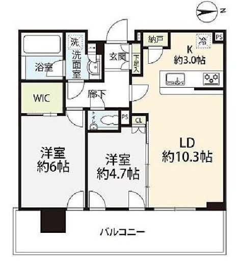 シティタワーズ東京ベイ 25階 間取り図