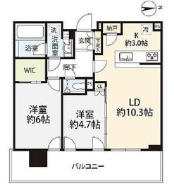 シティタワーズ東京ベイ 25階 間取り図