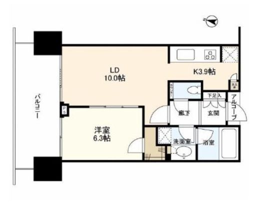 二子玉川ライズタワー 20階 間取り図