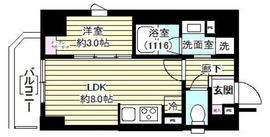 レガシア御茶ノ水 401 間取り図