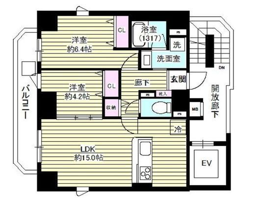 レガシア御茶ノ水 1001 間取り図