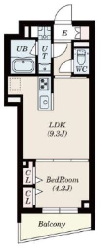 S-RESIDENCE高井戸EAST (エスレジデンス高井戸イースト) 304 間取り図