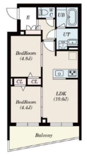 S-RESIDENCE高井戸EAST (エスレジデンス高井戸イースト) 405 間取り図