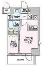 ONE ROOF RESIDENCE KAMEIDO (ワンルーフレジデンス亀戸) 304 間取り図