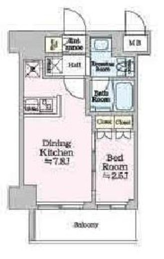 ONE ROOF RESIDENCE KAMEIDO (ワンルーフレジデンス亀戸) 303 間取り図