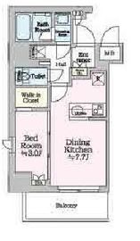 ONE ROOF RESIDENCE KAMEIDO (ワンルーフレジデンス亀戸) 301 間取り図
