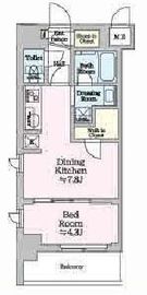 ONE ROOF RESIDENCE KAMEIDO (ワンルーフレジデンス亀戸) 311 間取り図